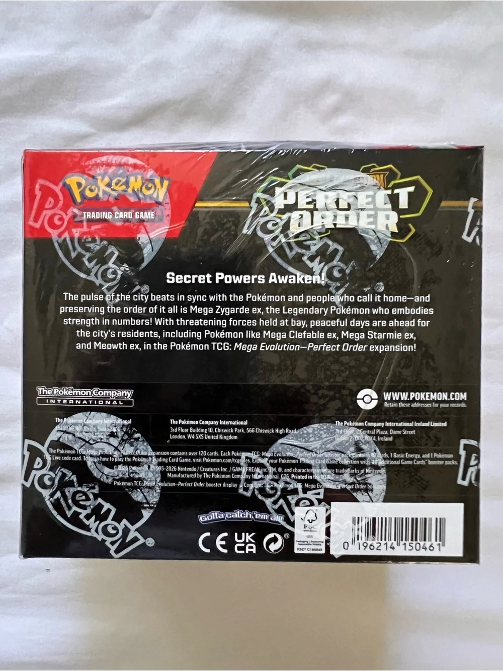 Pokemon Perfect Order Booster Box - Black, Yellow, Green